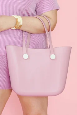 Clearance Dear-Lover Waterproof Self-assembly Detachable Straps EVA Tote Bag Pink