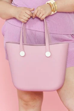 Clearance Dear-Lover Waterproof Self-assembly Detachable Straps EVA Tote Bag Pink