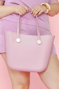 Clearance Dear-Lover Waterproof Self-assembly Detachable Straps EVA Tote Bag Pink