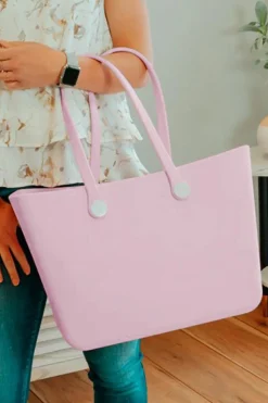 Clearance Dear-Lover Waterproof Self-assembly Detachable Straps EVA Tote Bag Pink