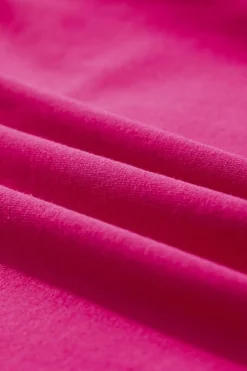 Best Dear-Lover Crown Graphic Crew Neck T Shirt Pitaya Pink