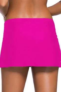 Hot Dear-Lover Plus Size Rosy Skirted Swim Bikini Bottom Rose