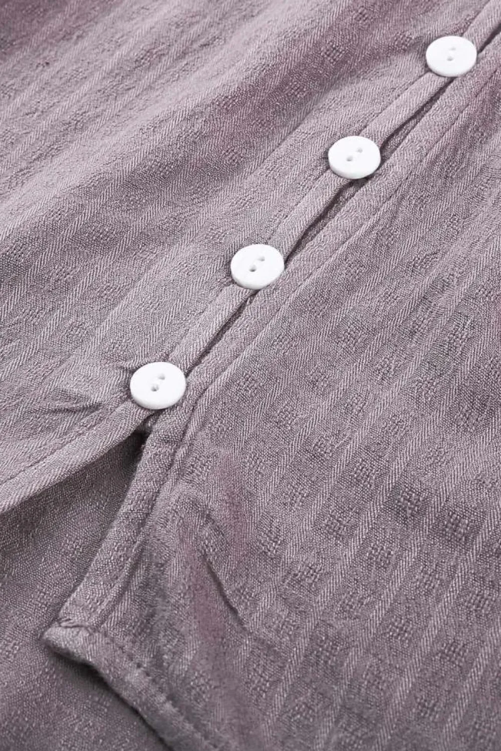 Discount Dear-Lover Crochet Lace Button Top Purple