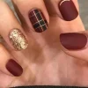 Outlet Dear-Lover Christmas Fashion Press-on Nail Stickers Red Dahlia