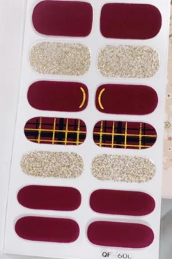 Outlet Dear-Lover Christmas Fashion Press-on Nail Stickers Red Dahlia