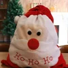 Online Dear-Lover Red HO HO HO Santa Claus Christmas Gift Bag Fiery Red