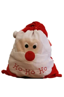 Online Dear-Lover Red HO HO HO Santa Claus Christmas Gift Bag Fiery Red