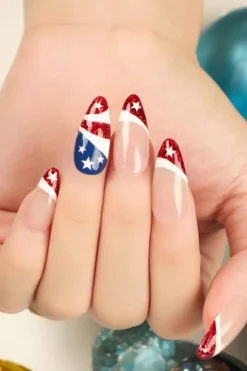 Online Dear-Lover Independence Day Nails Stickers Red