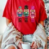 New Dear-Lover Red Nutcracker Printed Crewneck T Shirt Red-2
