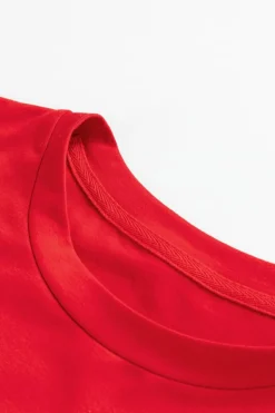 New Dear-Lover Red Nutcracker Printed Crewneck T Shirt Red-2