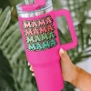 Sale Dear-Lover MAMA Leopard 304 Stainless Steel Double Insulated Cup 40oz Rose