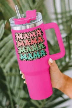 Sale Dear-Lover MAMA Leopard 304 Stainless Steel Double Insulated Cup 40oz Rose