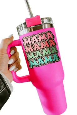 Sale Dear-Lover MAMA Leopard 304 Stainless Steel Double Insulated Cup 40oz Rose