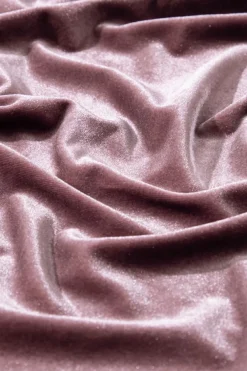 Clearance Dear-Lover Button Keyhole Back Velvet Swing Top Rose Tan