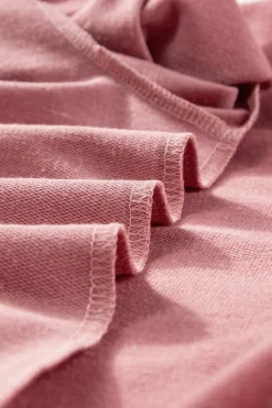 New Dear-Lover Button Tab Detail Long Sleeve Top Rose Tan