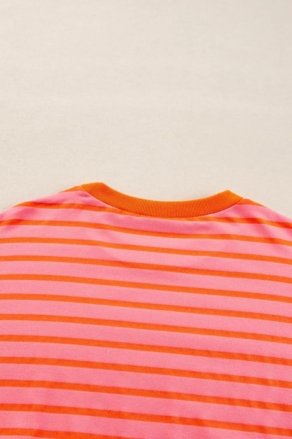 Best Dear-Lover Drop Shoulder Crew Neck Loose Sweatshirt Russet Orange