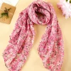 Hot Dear-Lover Floral Print Lightweight Large Scarf Sachet Pink