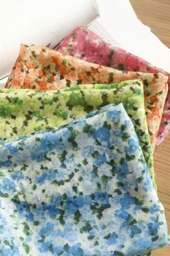 Hot Dear-Lover Floral Print Lightweight Large Scarf Sachet Pink