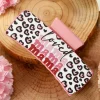 Best Dear-Lover Loved Mama Heart Print Large Hair Claw Clip Sachet Pink