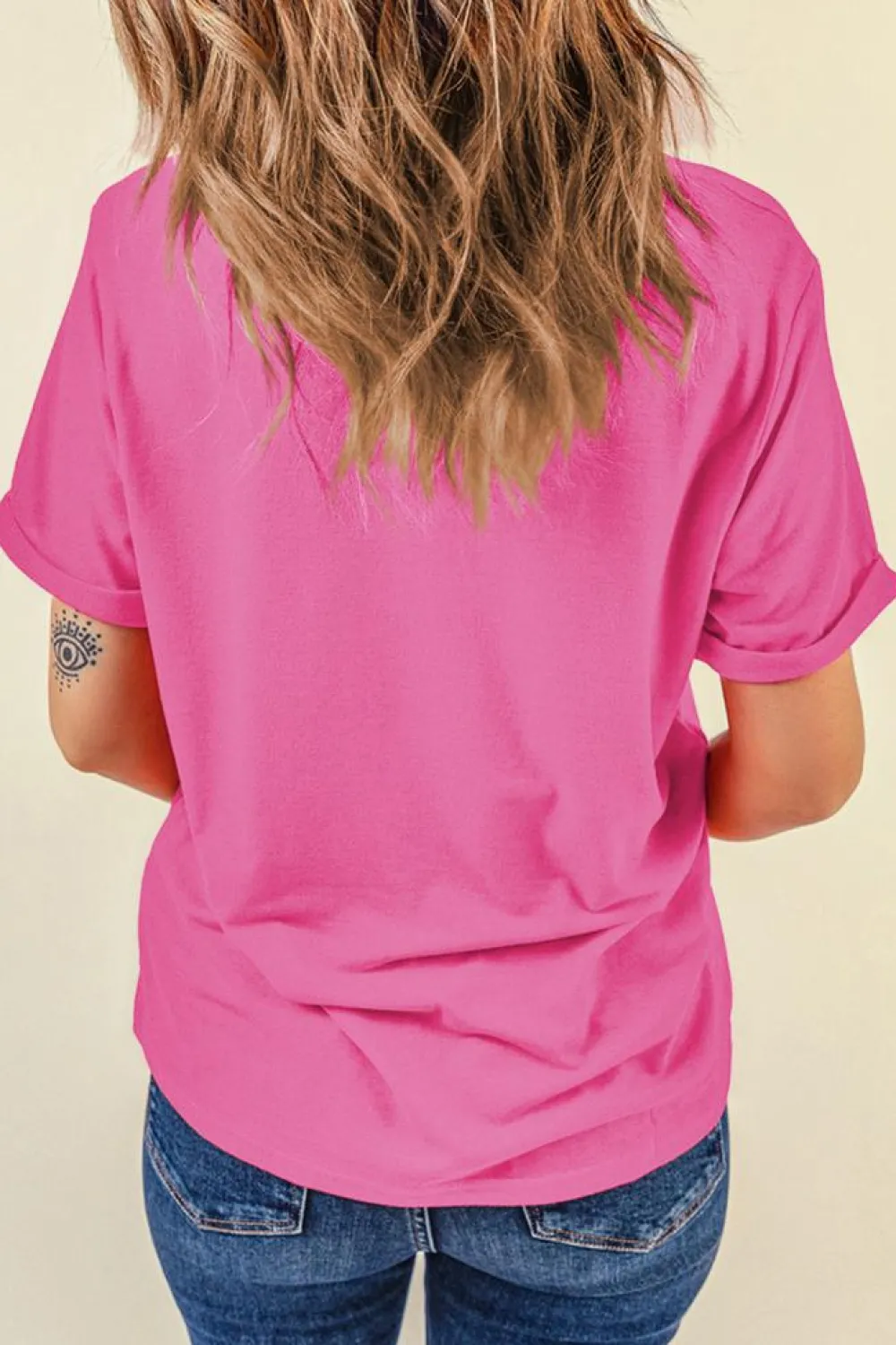 Fashion Dear-Lover Nashville WORLD TOUR Music City Guitarist Graphic Tee Sachet Pink
