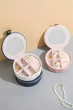 New Dear-Lover Jewelry Organizer Cases with Mirror Sail Blue