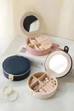 New Dear-Lover Jewelry Organizer Cases with Mirror Sail Blue