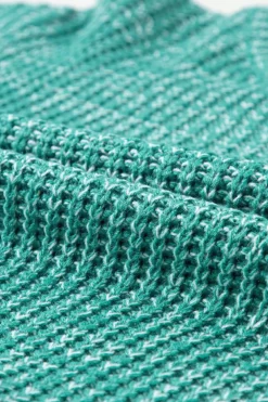 Outlet Dear-Lover Cable Knit Sleeve Drop Shoulder Sweater Sea Green