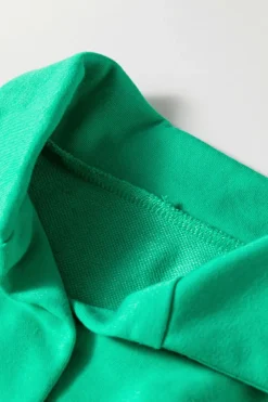Sale Dear-Lover Rainbow Colorblock Collared Short Sleeve Top 2 Piece Shorts Set Sea Green