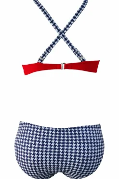 Online Dear-Lover Sexy Padded Gather Push-up Bikini Set Fiery Red