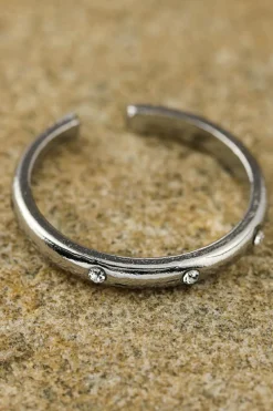 Best Dear-Lover 3pcs Rhinestone Alloy Opening Ring Set Silvery