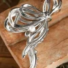 Discount Dear-Lover Pearl Decor Bow Knot Alloy Hair Claw Clip Silvery