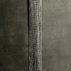 Fashion Dear-Lover Rhinestone Long Fringe Pony Hair Clip Silvery