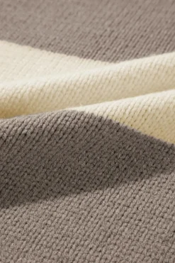 Sale Dear-Lover Colorblock Loose Pullover Sweater Simply Taupe