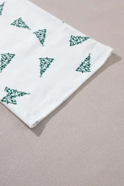 Clearance Dear-Lover Christmas Tree Print Tee and Pants Lounge Set Skobeloff