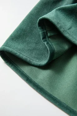 Outlet Dear-Lover Corduroy Ruffle Tiered Buttoned O Neck Shirt Skobeloff