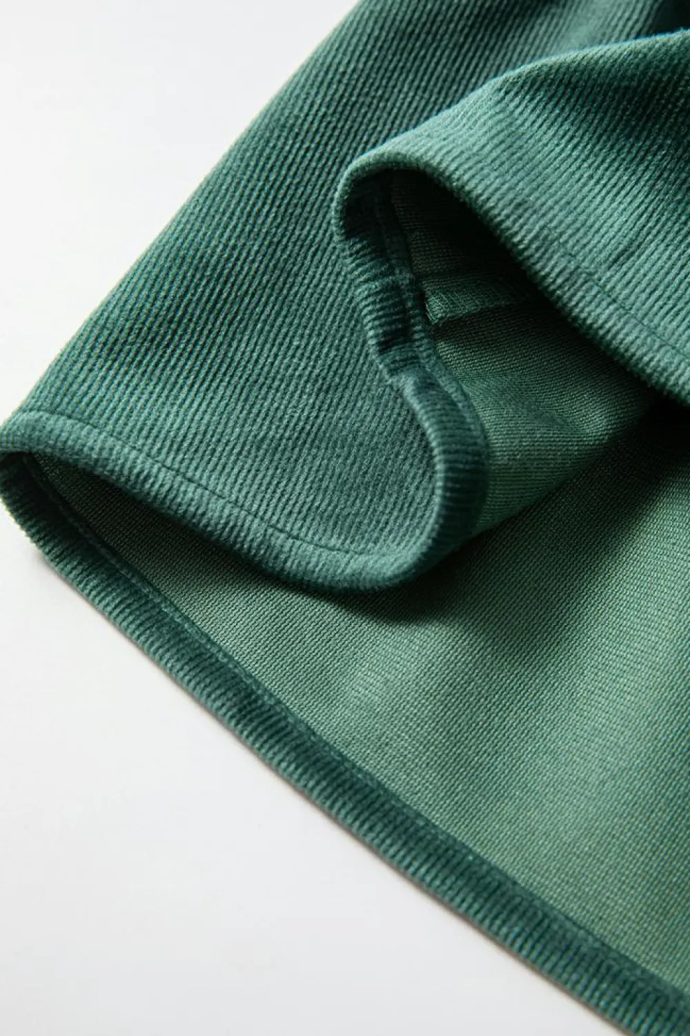 Outlet Dear-Lover Corduroy Ruffle Tiered Buttoned O Neck Shirt Skobeloff