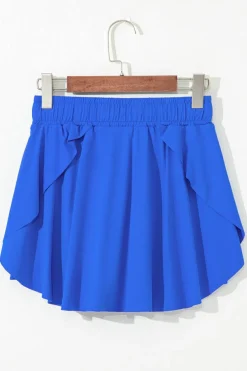 Outlet Dear-Lover Drawstring High Waist Lined Tennis Skorts Sky Blue