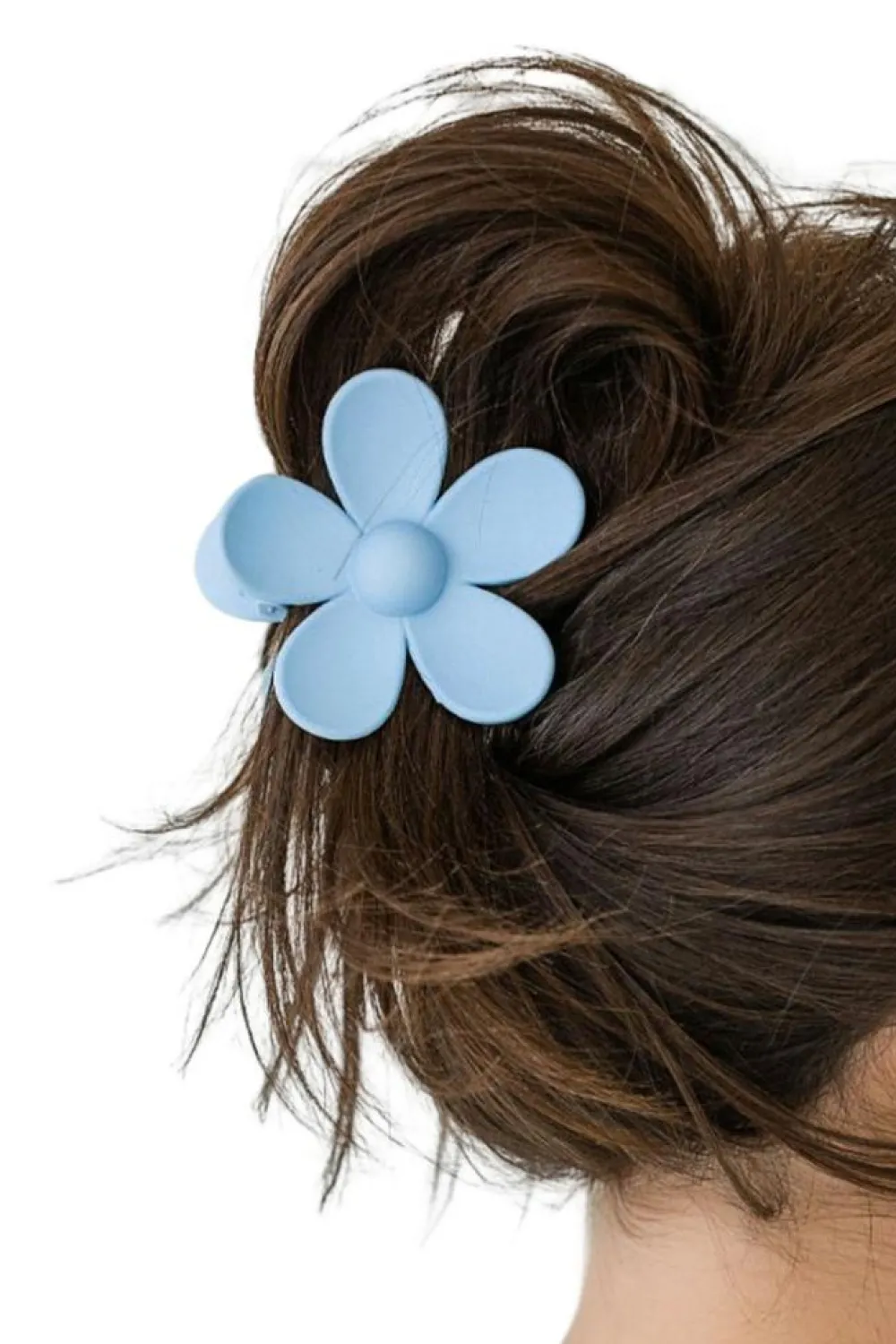 Sale Dear-Lover Flower Hair Claw Clip Sky Blue