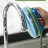 Outlet Dear-Lover Multifunctional Sponge Clean Brush with Handle Sky Blue