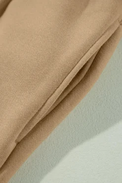 Online Dear-Lover Exposed Seam Drawstring High Waist Wide Leg Pants Smoke Gray