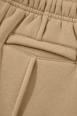 Online Dear-Lover Exposed Seam Drawstring High Waist Wide Leg Pants Smoke Gray