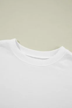 Online Dear-Lover Solid Classic Crewneck Pullover Sweatshirt Beige