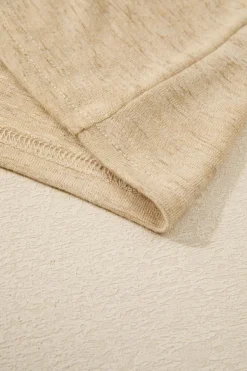 Outlet Dear-Lover Solid Color Open-Front Buttons Cardigan Brown
