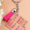 Outlet Dear-Lover GIRL MAMA Tassel Keychain Strawberry Pink