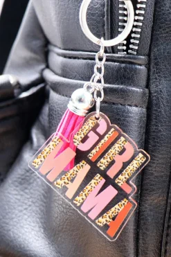 Outlet Dear-Lover GIRL MAMA Tassel Keychain Strawberry Pink