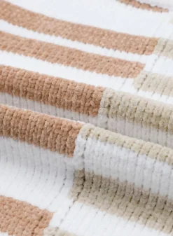 Discount Dear-Lover Blocked Drop Shoulder Slouchy Sweater Stripe