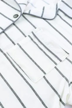 Clearance Dear-Lover d Print Long Sleeve and Pants Pajamas Set Stripe