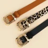 Best Dear-Lover Buckle PU Leather Waist Belt 105*2.8cm Thai Curry
