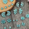 Outlet Dear-Lover Inlay Boho Stud Earrings Set Turquoise
