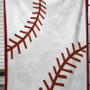 Sale Dear-Lover Ball Game Fashion Fleece Blanket White